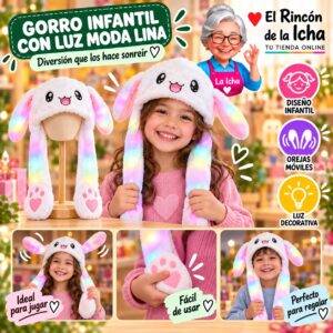 RI-ML-02257 Gorro Infantil con Luz Moda Lina Diseño 950364