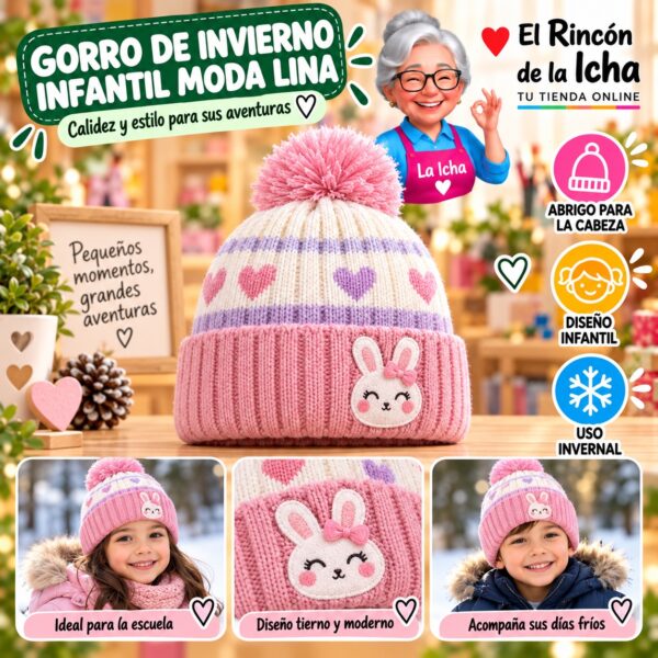 RI-ML-02259 Gorro de Invierno Infantil Moda Lina Diseño 951369