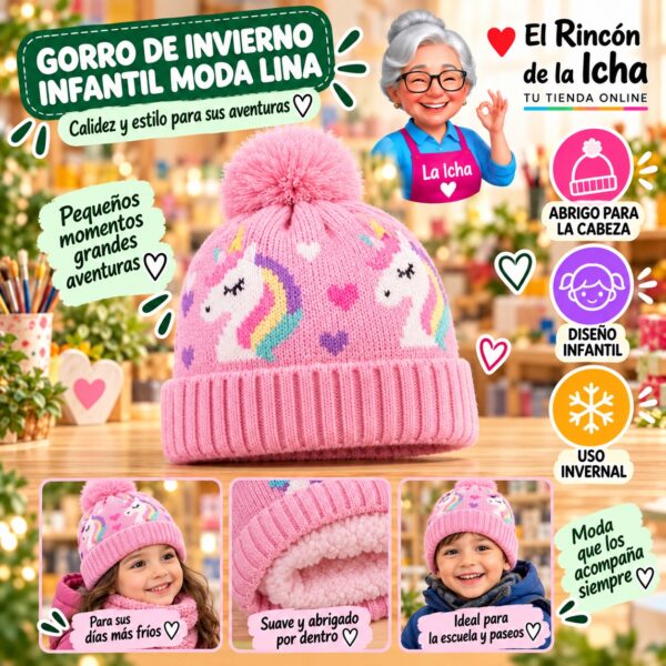 RI-ML-02260 Gorro de Invierno Infantil Moda Lina Diseño 951357
