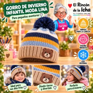 RI-ML-02261 Gorro de Invierno Infantil Moda Lina Diseño 951358