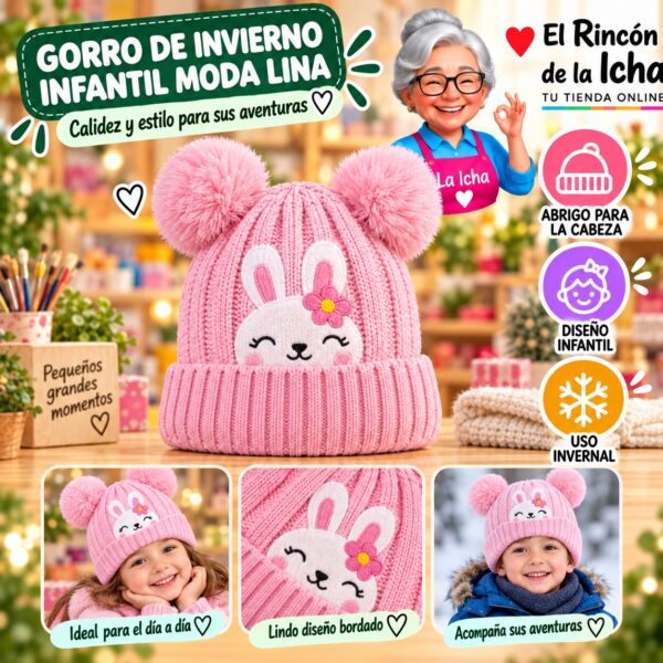 RI-ML-02271 Gorro de Invierno Infantil Moda Lina Diseño 951364