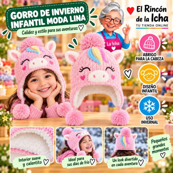 RI-ML-02274 Gorro de Invierno Infantil Moda Lina Diseño 950757