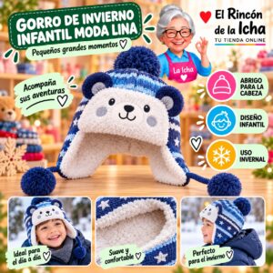 RI-ML-02276 Gorro de Invierno Infantil Moda Lina Diseño 950754