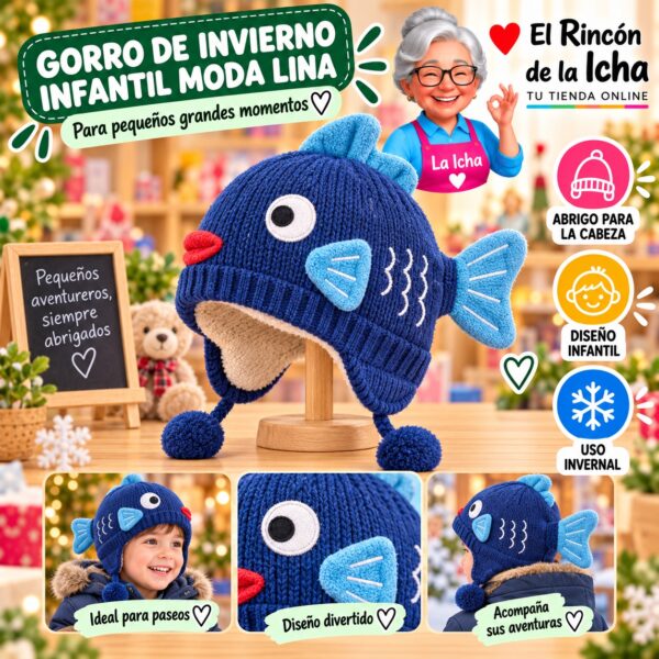 RI-ML-02277 Gorro de Invierno Infantil Moda Lina Diseño 951206