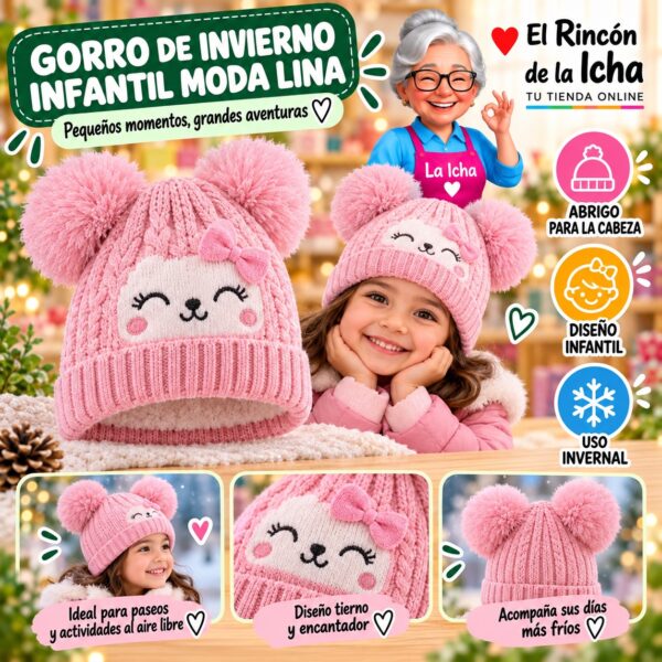 RI-ML-02278 Gorro de Invierno Infantil Moda Lina Diseño 950357