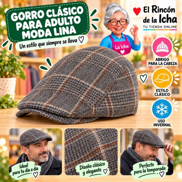 RI-ML-02282 Gorro Clásico para Adulto Moda Lina Diseño 950937