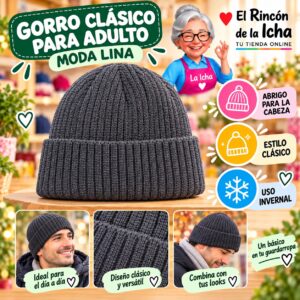 RI-ML-02283 Gorro Clásico para Adulto Moda Lina Diseño 950944