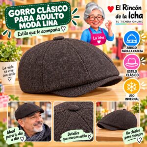 RI-ML-02289 Gorro Clásico para Adulto Moda Lina Diseño 950933