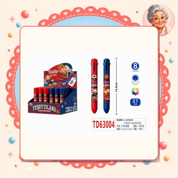 Multicolor 8colores Teddy Island Motarro Ref. TD63004