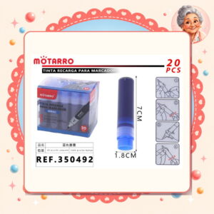 la-icha-01080 Tinta Azul Marcador Pizarra Motarro Ref. 350492