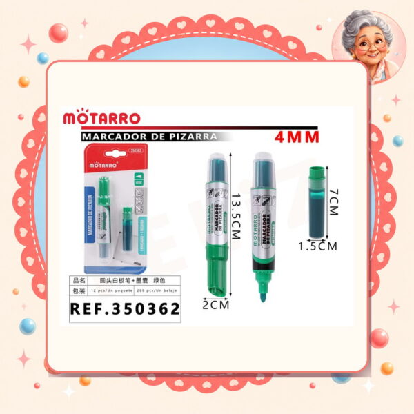 De Pizarra+recambio Verde Redonda Motarro Ref. 350362