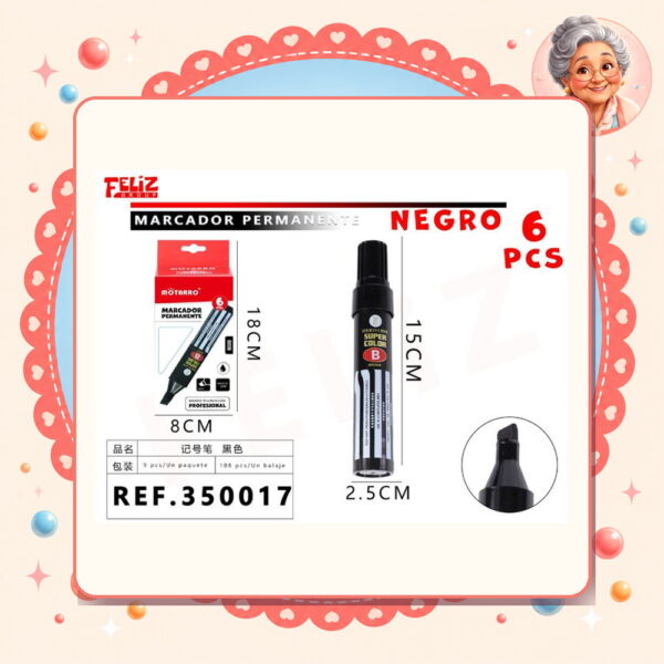 Permanente Negro Motarro Ref. 350017