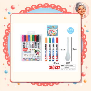 la-icha-01272 8+1pcs Marcadores Magicos Tinta Flotante Motarro Ref. 350732