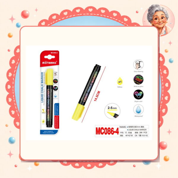 De Tiza Liquida Amarillo Motarro Ref. MC086-4