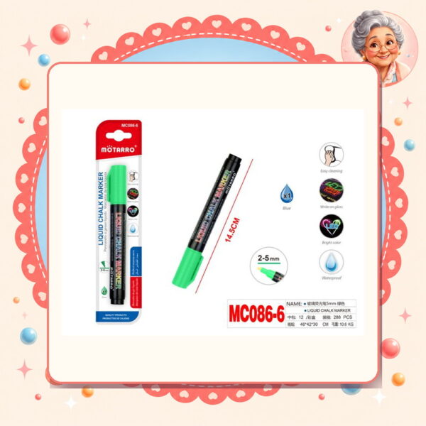 De Tiza Liquida Verde Motarro Ref. MC086-6