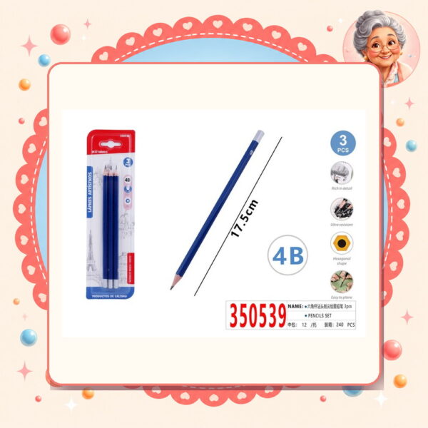 Lapices Grafito 4b Motarro Ref. 350539