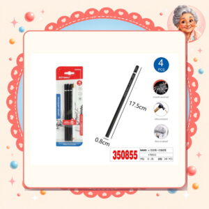 la-icha-01298 3+1pcs Lapices de Carbon+blanco Motarro Ref. 350855