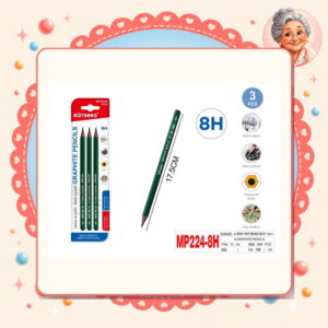 la-icha-01311 Lapices Grafito 8h Motarro Ref. MP224-8H