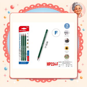 la-icha-01313 Lapices Grafito F Motarro Ref. MP224-F