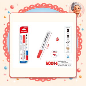 la-icha-01338 Marcador de Pintura Rojo Motarro Ref. MC001-5