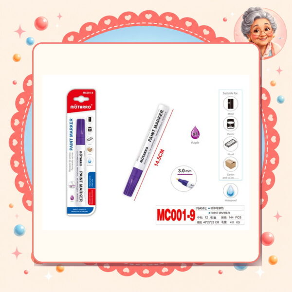 De Pintura Morado Motarro Ref. MC001-9