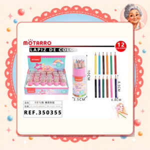 la-icha-01365 Lapices de Colores Motarro Ref. 350355