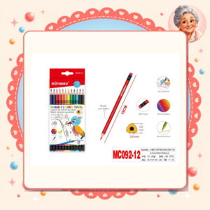 la-icha-01386 Lapices de Colores Motarro Ref. MC092-12
