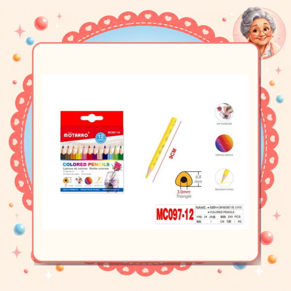 Lapices de Colores Motarro Ref. MC097-12