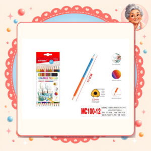 la-icha-01394 Lapices de Color Double Motarro Ref. MC100-12