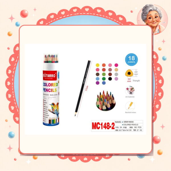 la-icha-01397 De Colores 18pcs Motarro Ref. MC148-2
