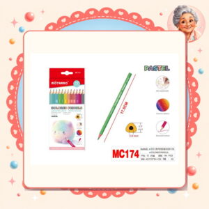 la-icha-01400 Lapices de Colores Pastel Motarro Ref. MC174