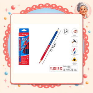la-icha-01402 Lapices de Colores Duo Rojo/azul Motarro Ref. YL10012-12