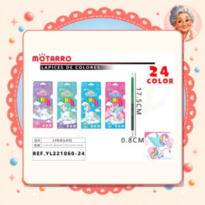 la-icha-01416 Lapices de Colores Duo Motarro Ref. YL221060-24