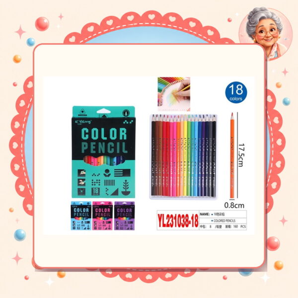 Lapices de Colores Motarro Ref. YL231038-18