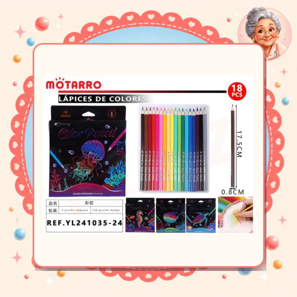 Lapices de Colores Motarro Ref. YL241035-24