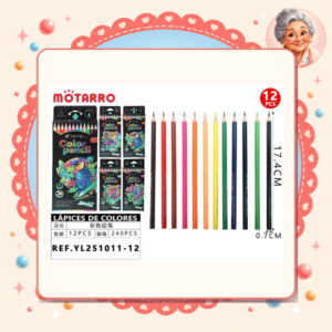 la-icha-01467 Lapices de Colores Motarro Ref. YL251011-12