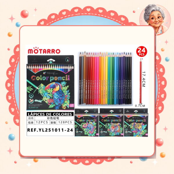 Lapices de Colores Motarro Ref. YL251011-24