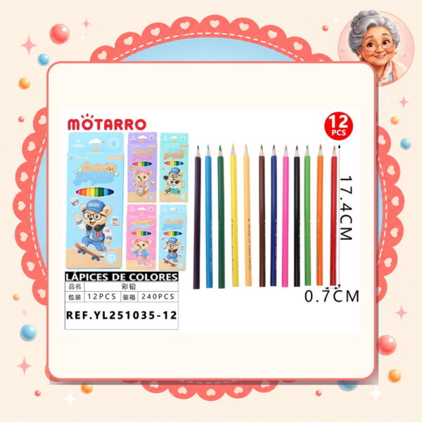Lapices de Colores Motarro Ref. YL251035-12