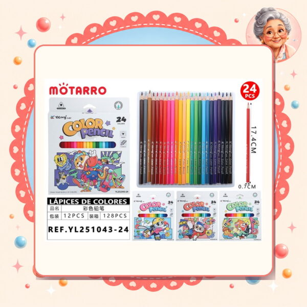 Lapices de Colores Motarro Ref. YL251043-24