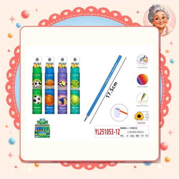 Lapices de Colores Motarro Ref. YL251053-12