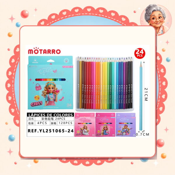 Lapices de Colores Motarro Ref. YL251065-24