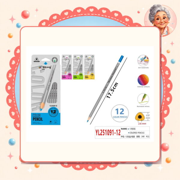 Lapices de Colores Motarro Ref. YL251091-12