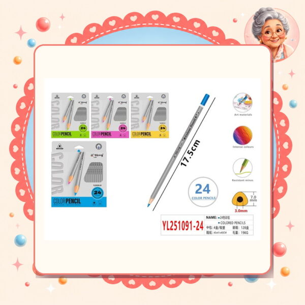 Lapices de Colores Motarro Ref. YL251091-24