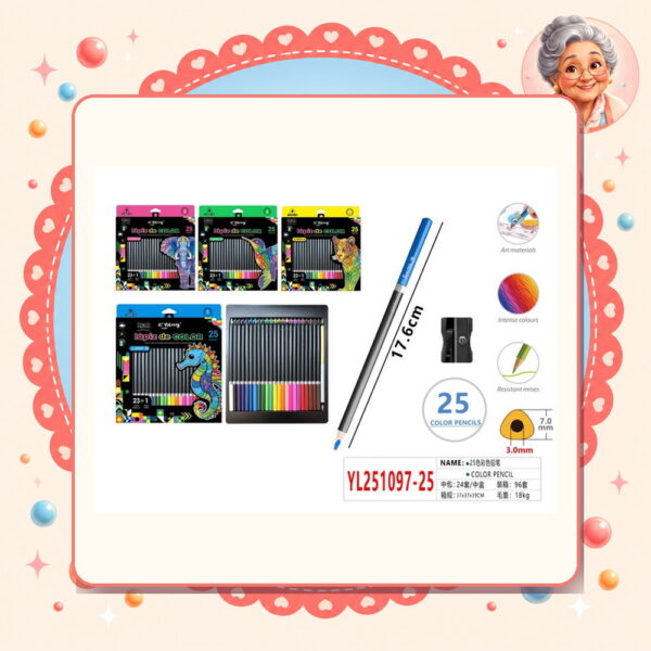 Lapices de Colores Motarro Ref. YL251097-25