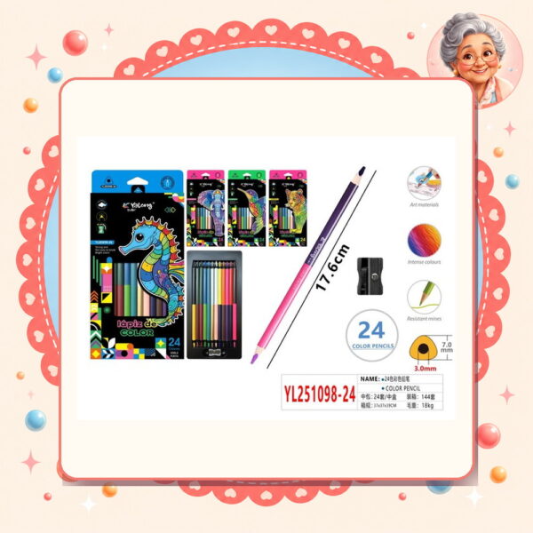 Lapices de Colores Duo Motarro Ref. YL251098-24
