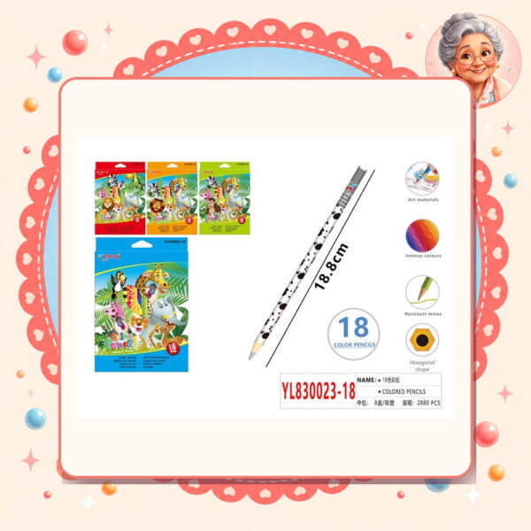 Lapices de Colores Motarro Ref. YL830023-18