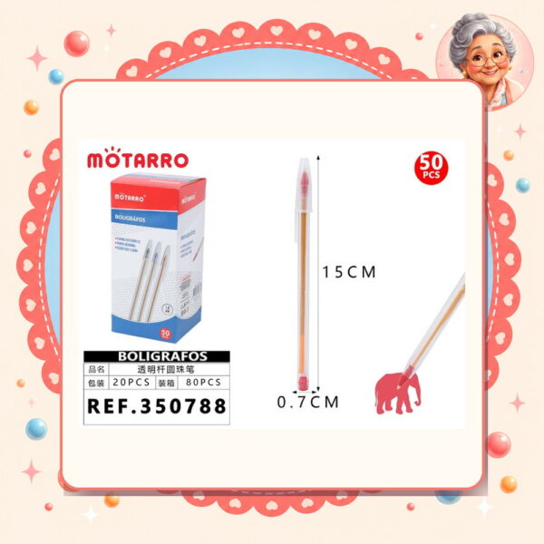 Boligrafos Rojo Motarro Ref. 350788