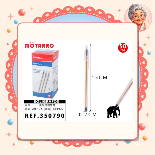 Boligrafos Negro Motarro Ref. 350790
