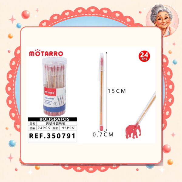 la-icha-01566 Boligrafos Rojo Motarro Ref. 350791