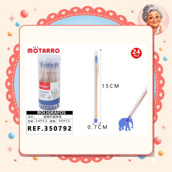 la-icha-01567 Boligrafos Azul Motarro Ref. 350792